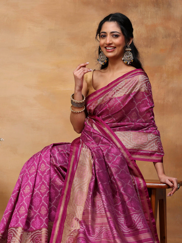 Woven Design Tussar Silk Saree