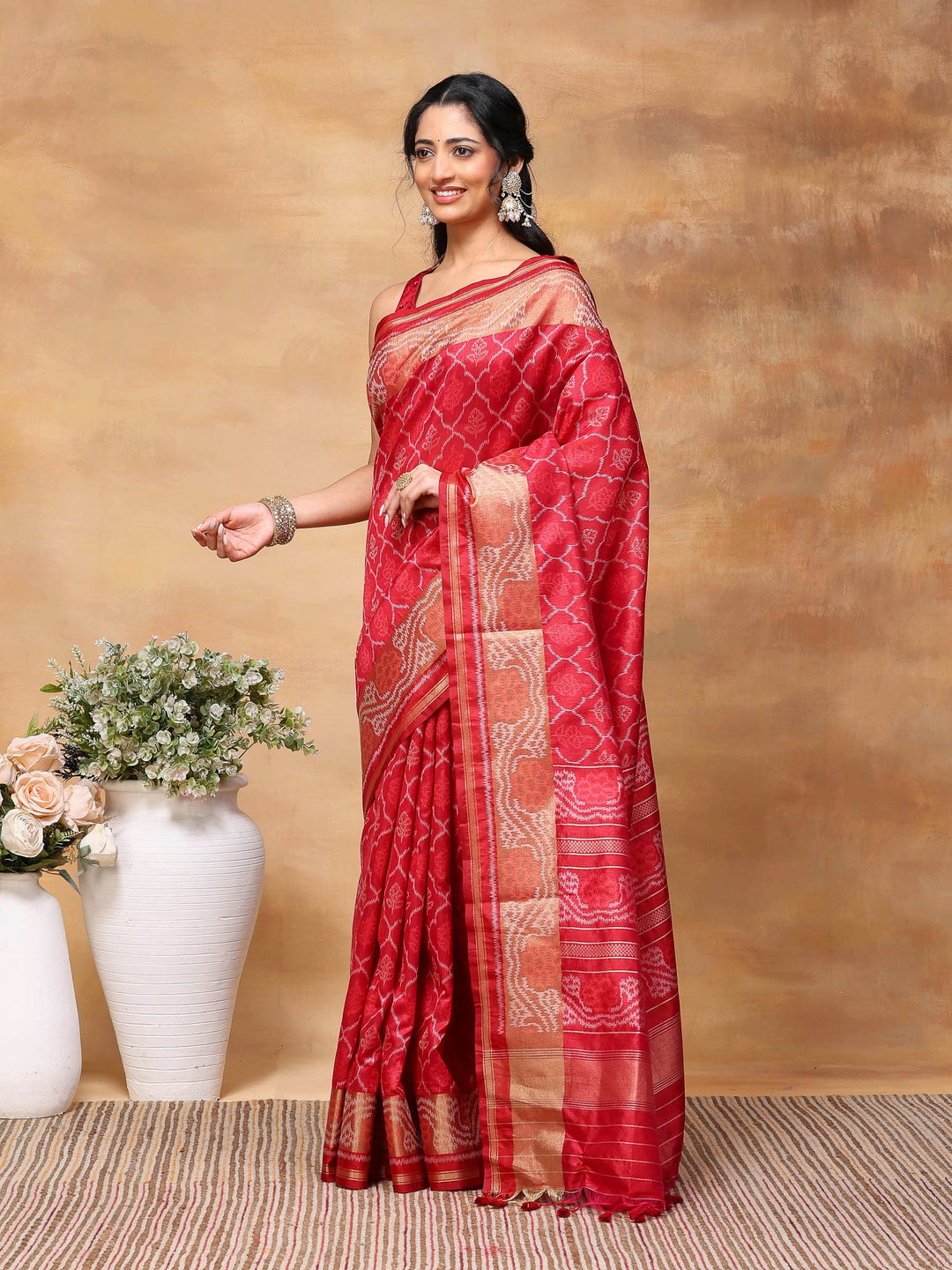 Woven Design Tussar Silk Saree