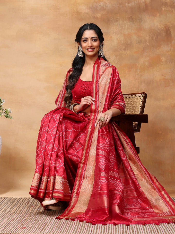Woven Design Tussar Silk Saree