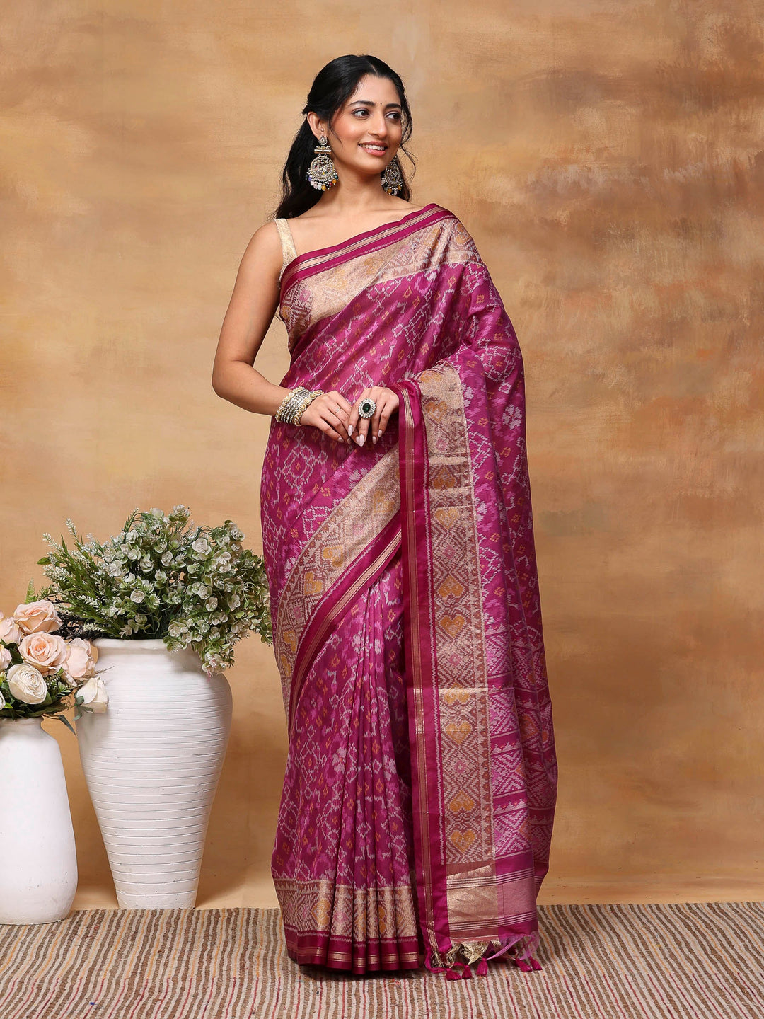 Woven Design Tussar Silk Saree