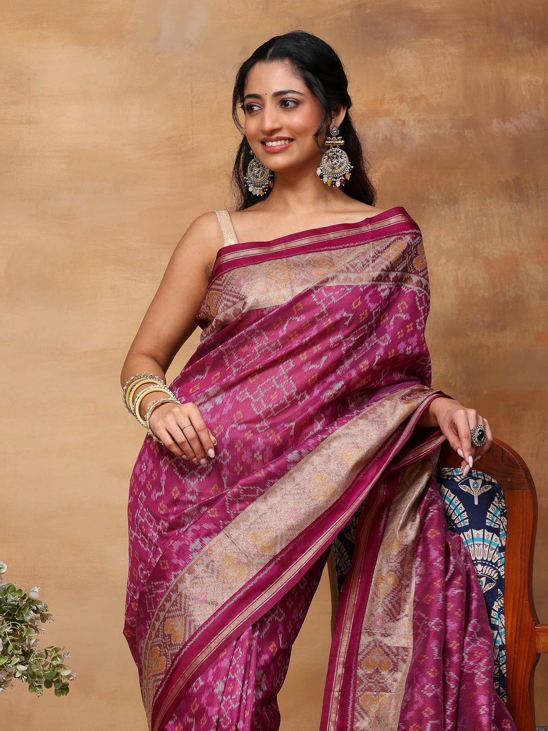 Woven Design Tussar Silk Saree