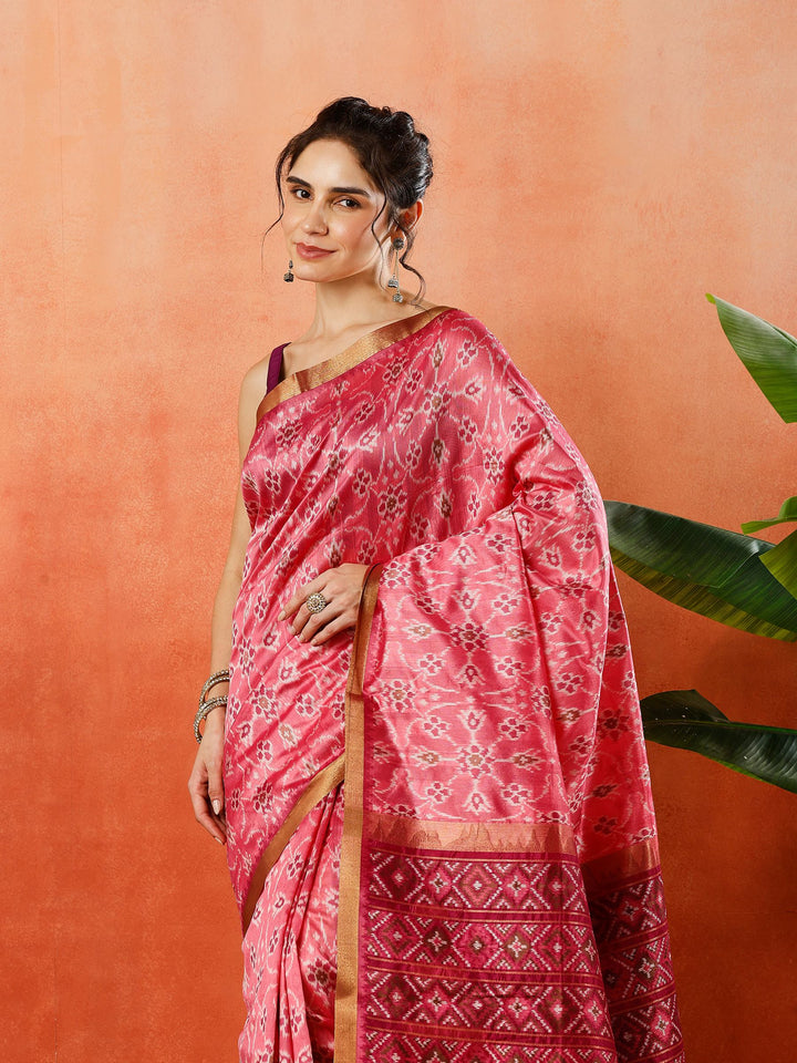 Woven Design Tussar Silk Saree