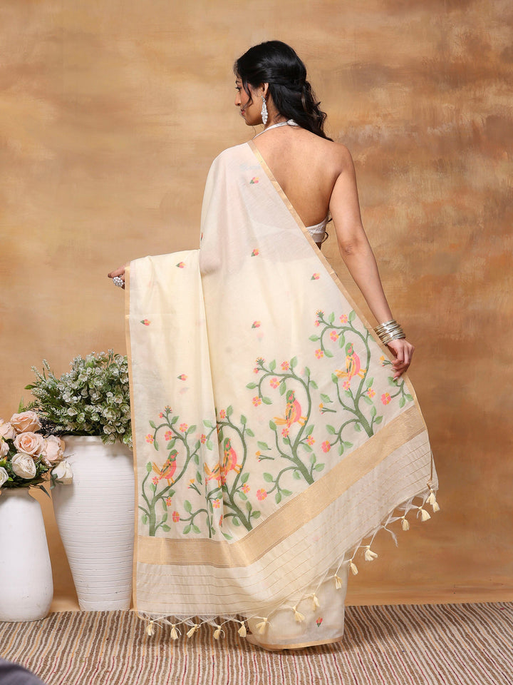 Woven Design Tussar Silk Saree