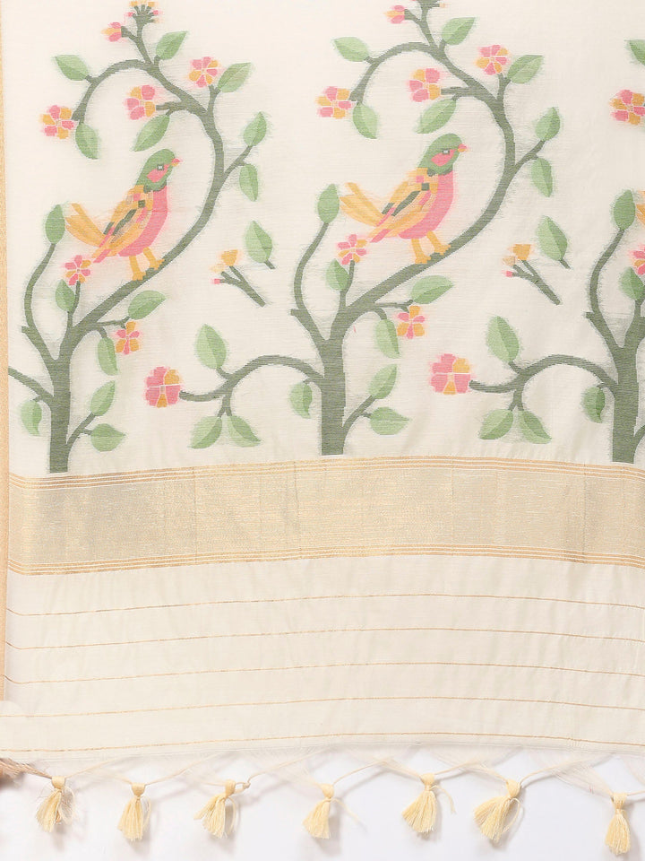 Woven Design Tussar Silk Saree