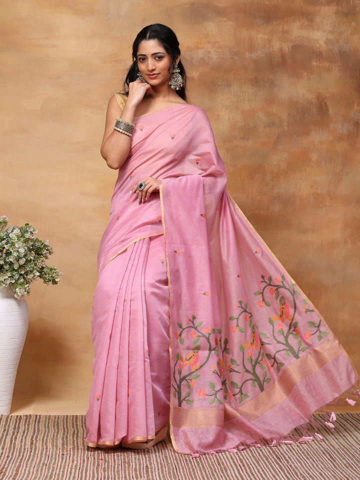 Woven Design Tussar Silk Saree