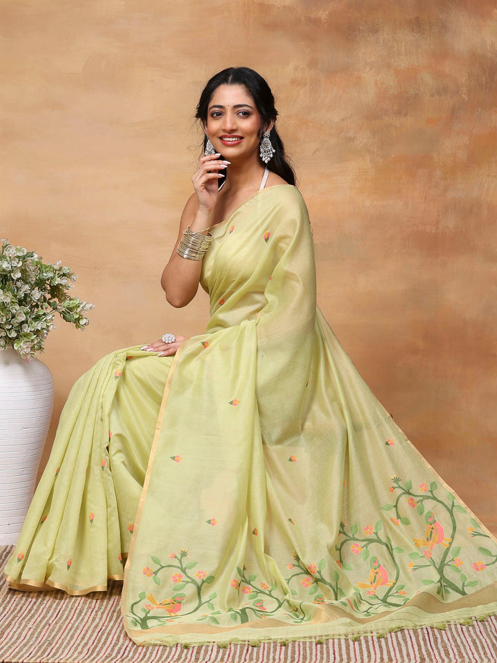 Woven Design Tussar Silk Saree