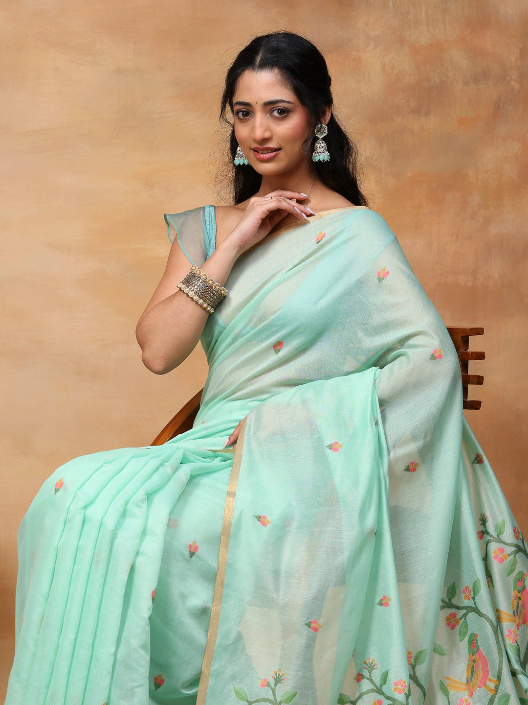 Woven Design Tussar Silk Saree