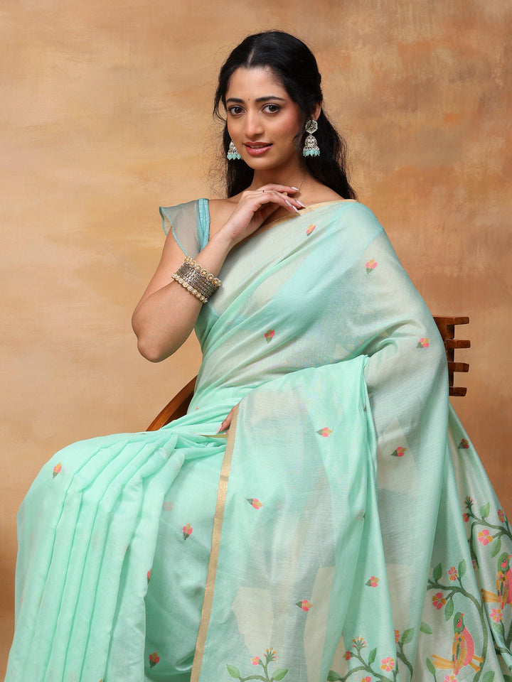 Woven Design Tussar Silk Saree