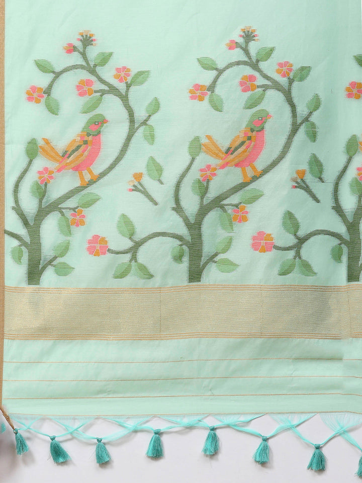 Woven Design Tussar Silk Saree