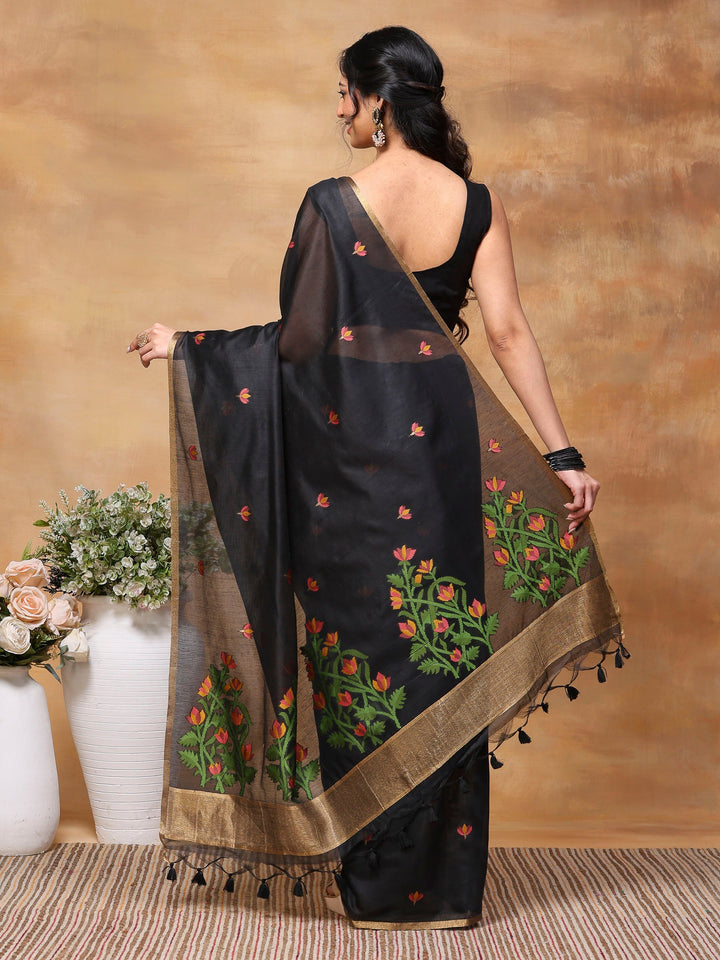 Woven Design Tussar Silk Saree