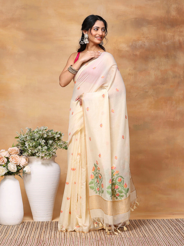 Woven Design Tussar Silk Saree