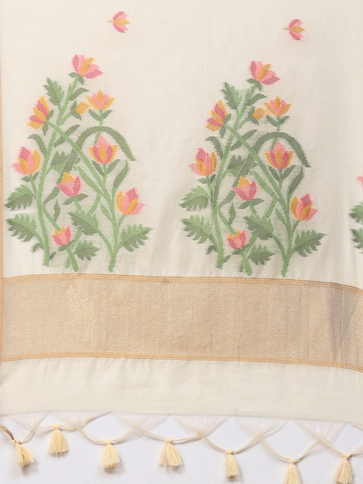 Woven Design Tussar Silk Saree