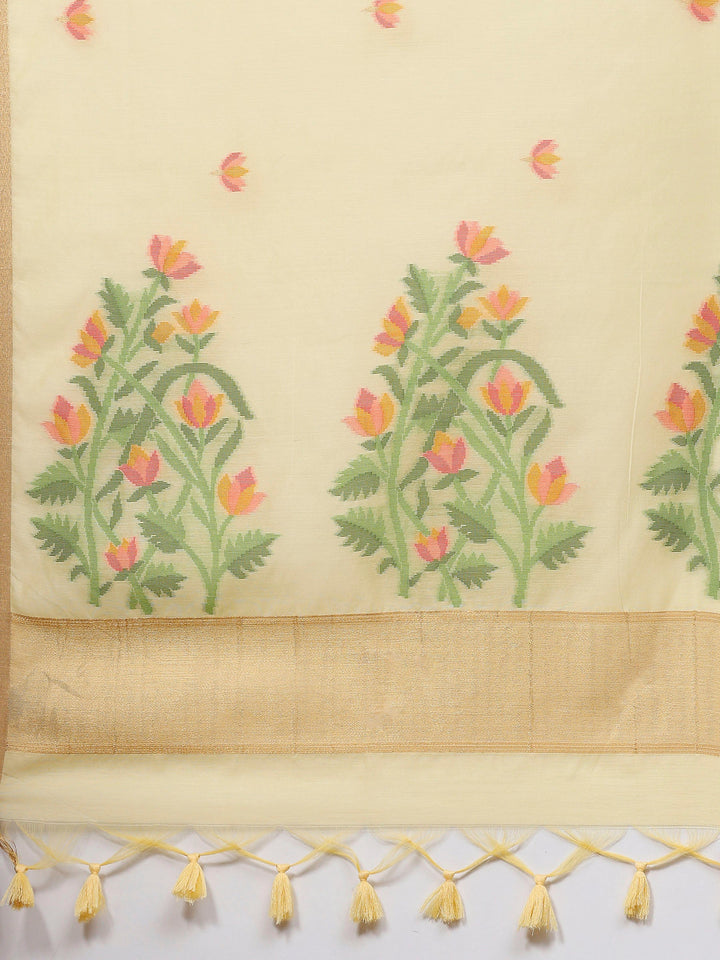 Woven Design Tussar Silk Saree
