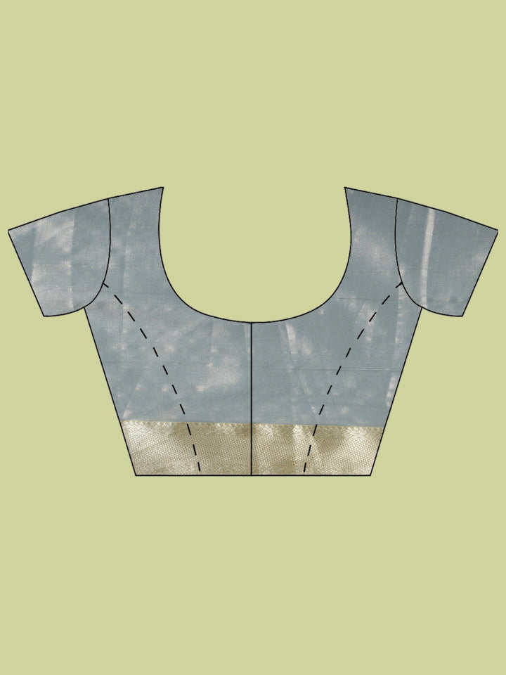 Grey Woven Design Art Silk Saree