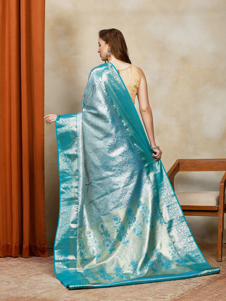 Firozee Woven Design Art Silk Saree