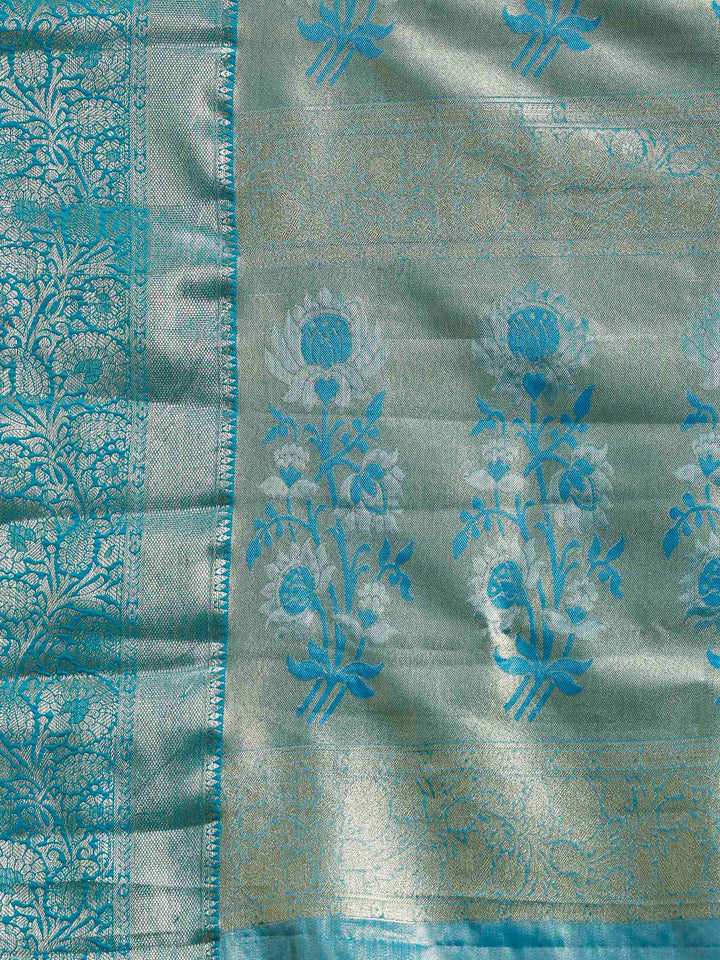 Firozee Woven Design Art Silk Saree