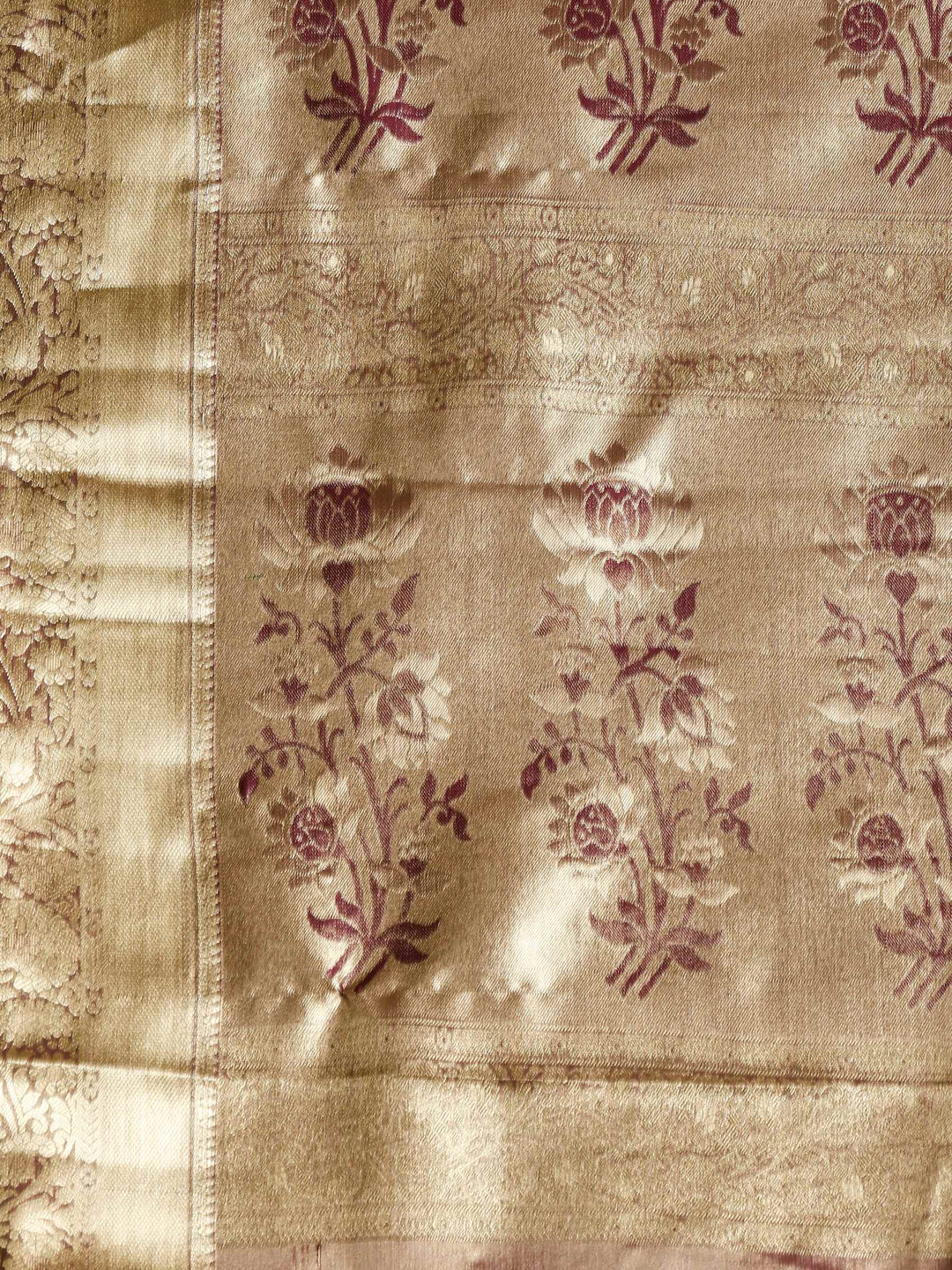 Onion Pink Kalamkari Woven Design Art Silk Saree