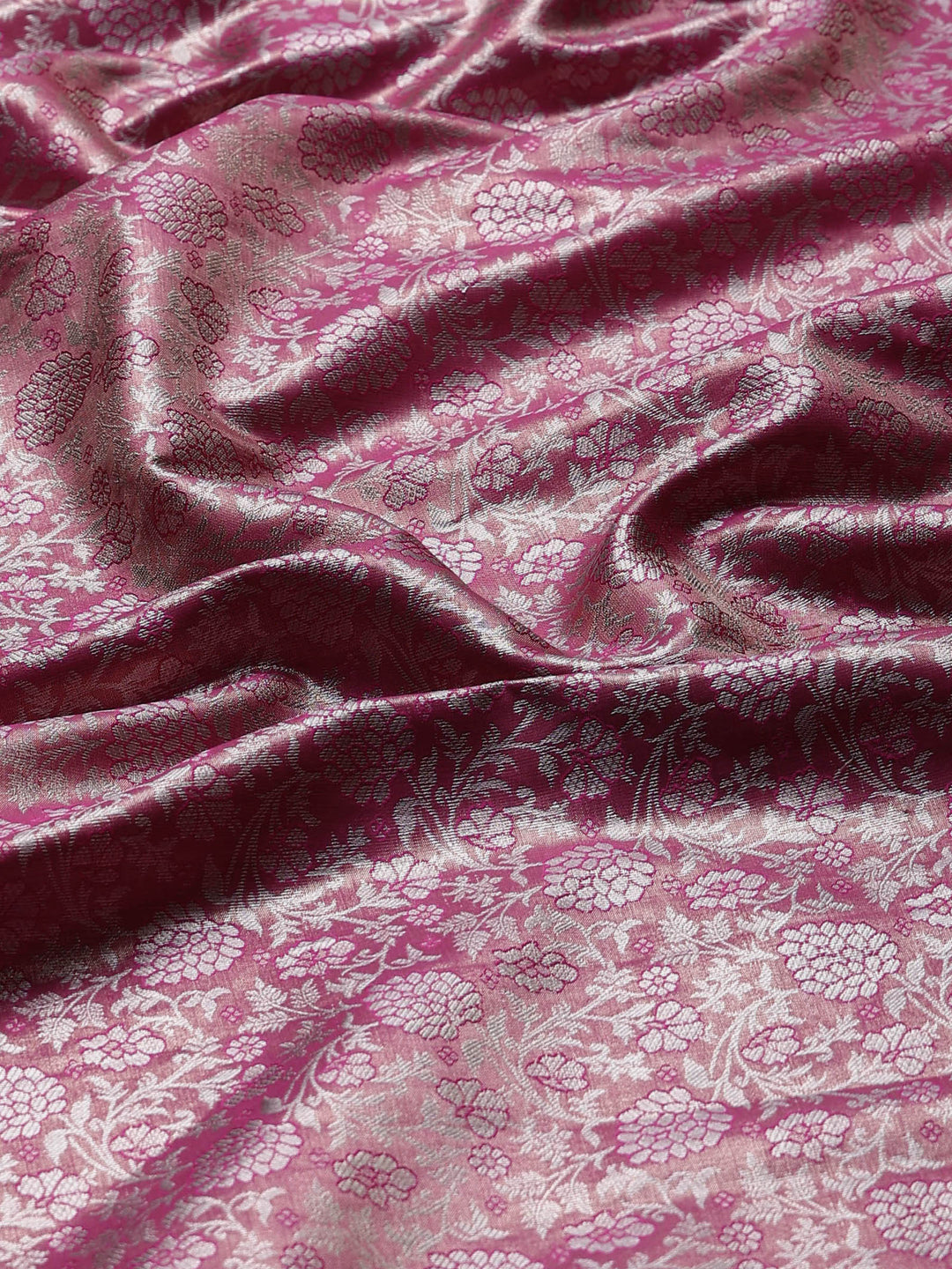 Magenta Kalamkari Woven Design Art Silk Saree