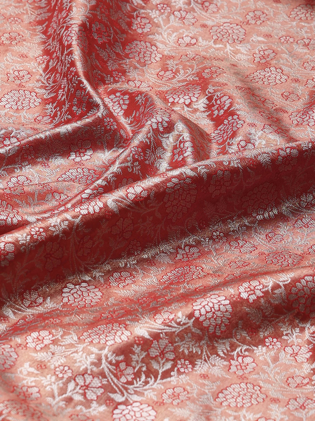 Rust Kalamkari Woven Design Art Silk Saree