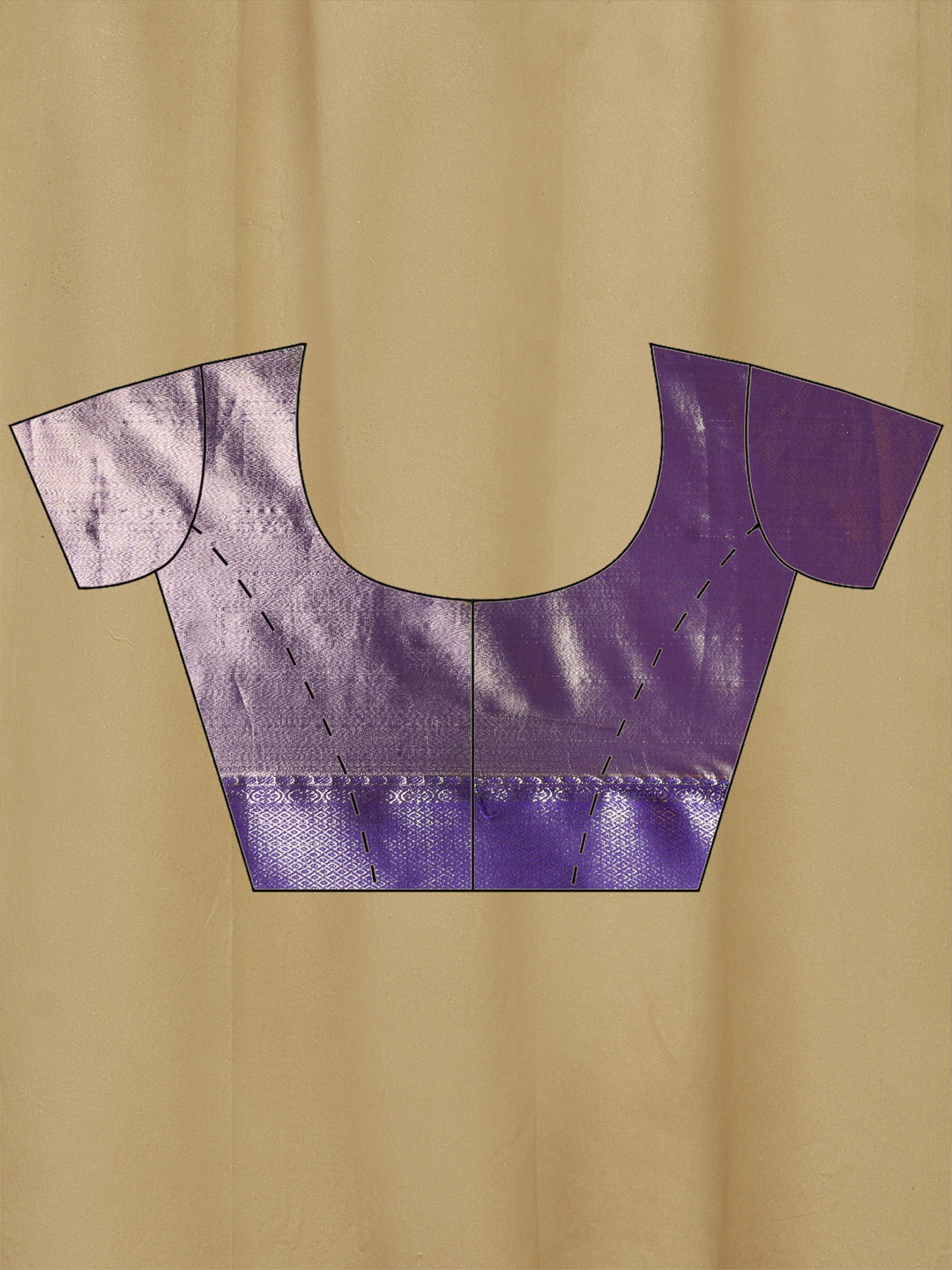 Purple Kalamkari Woven Design Art Silk Saree