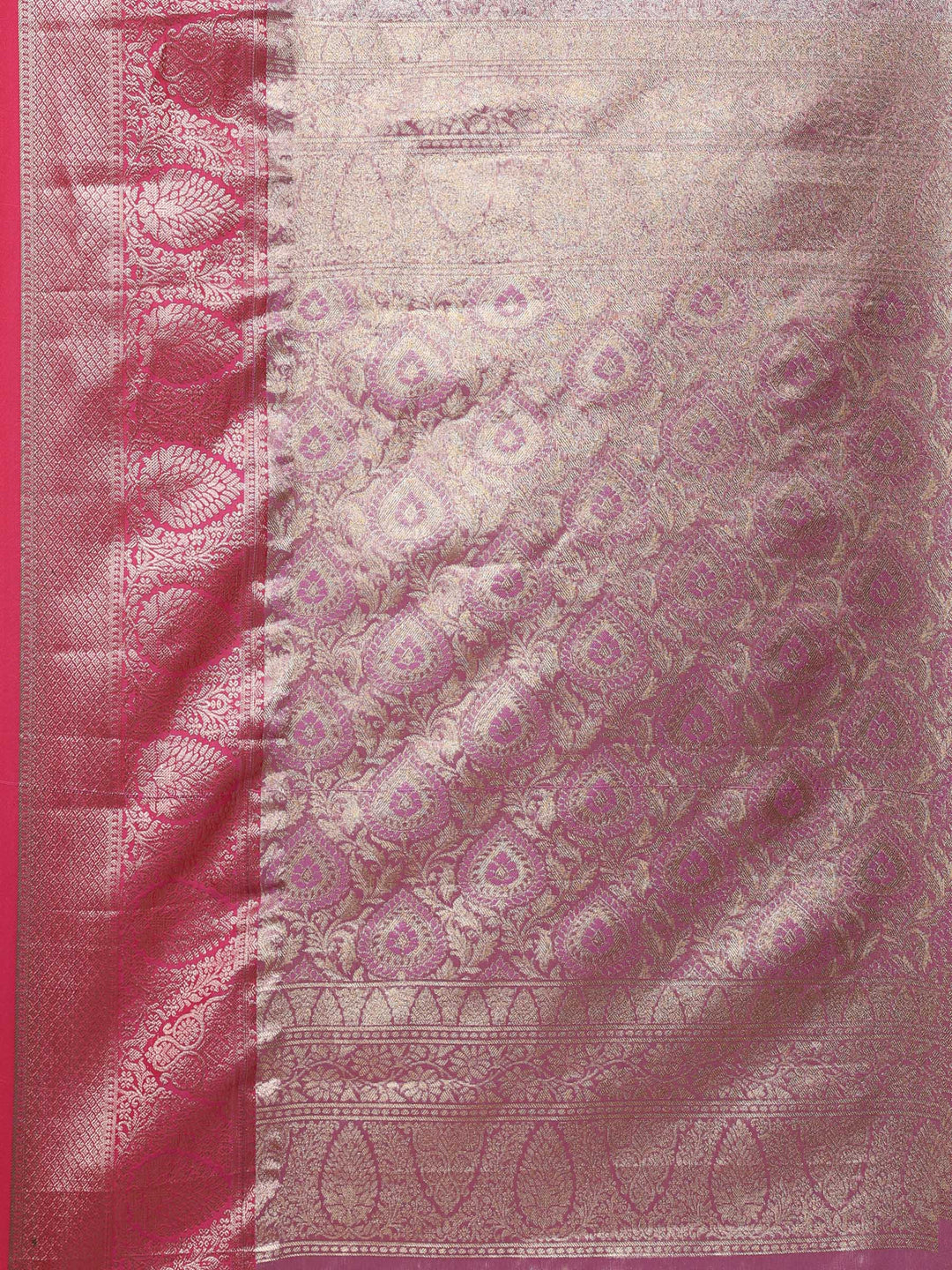 Lavender Kalamkari Woven Design Art Silk Saree