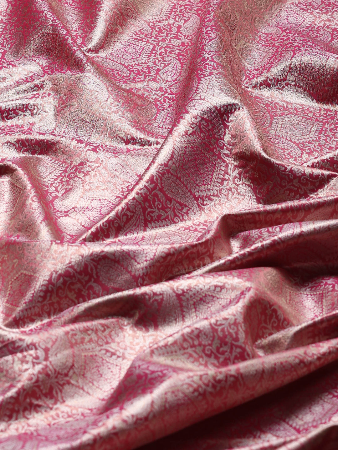 Rani Kalamkari Woven Design Art Silk Saree