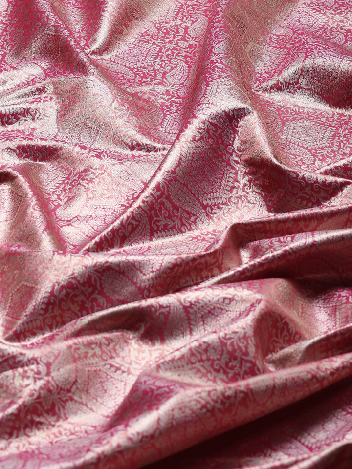 Rani Kalamkari Woven Design Art Silk Saree