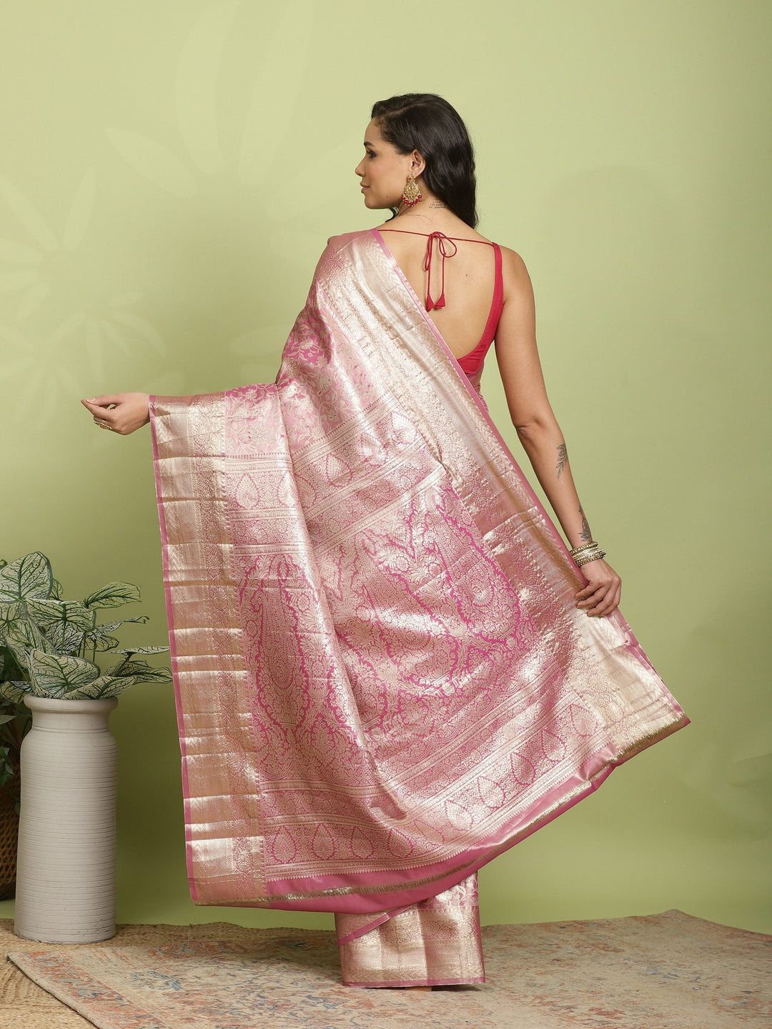 Rani Woven Design Art Silk Saree