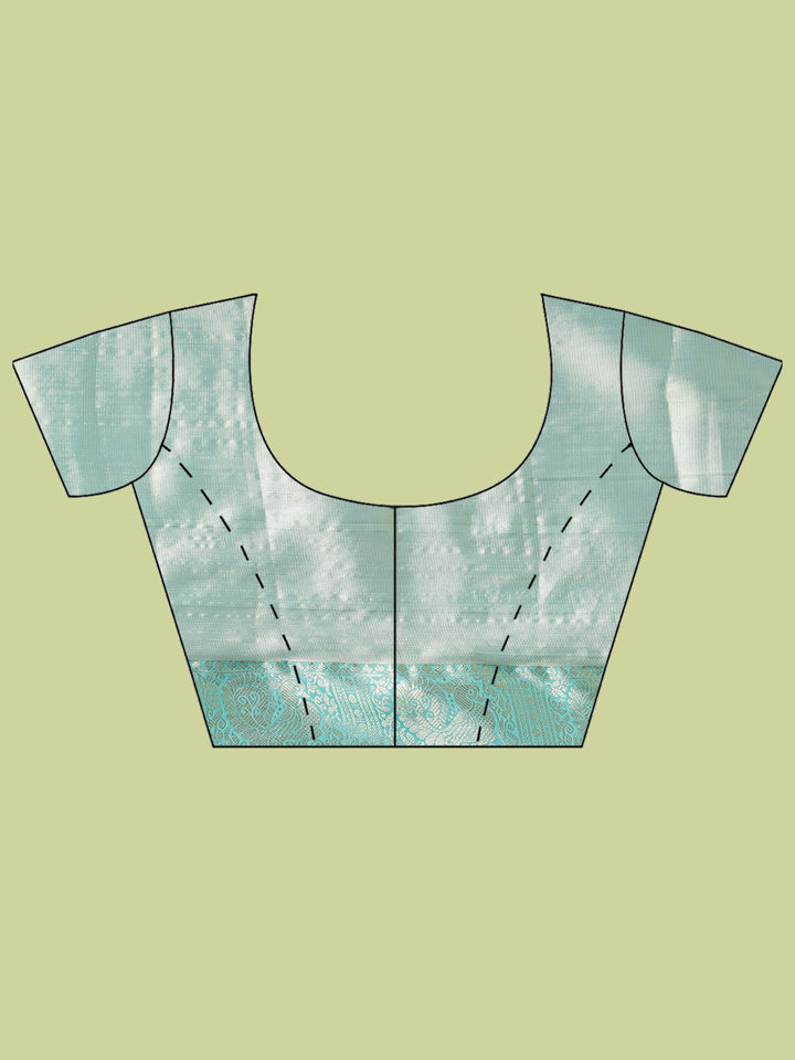 Sea Green Woven Design Art Silk Saree