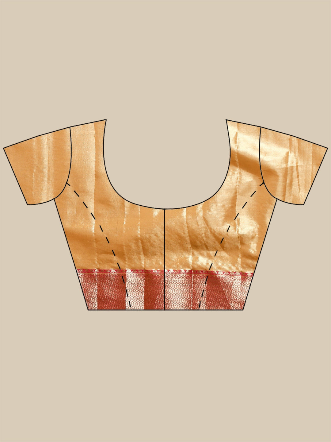 Peach Kalamkari Woven Design Art Silk Saree