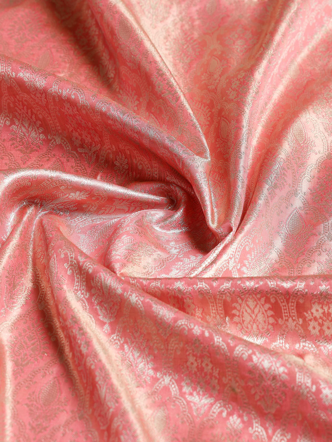 Pink Kalamkari Woven Design Art Silk Saree