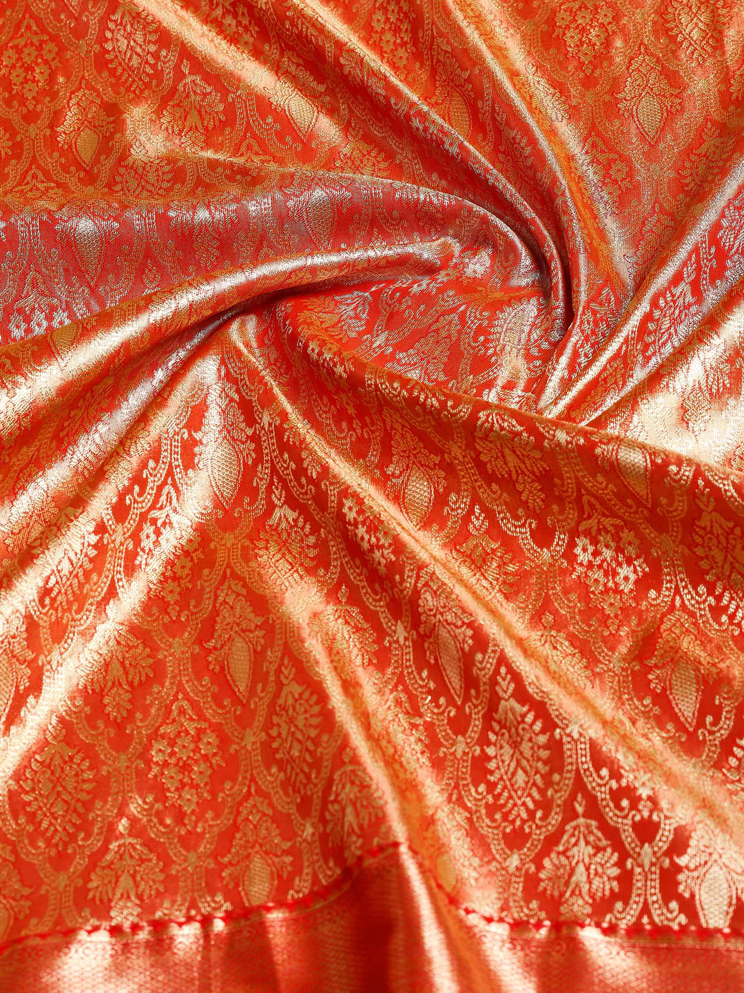 Red Kalamkari Woven Design Art Silk Saree