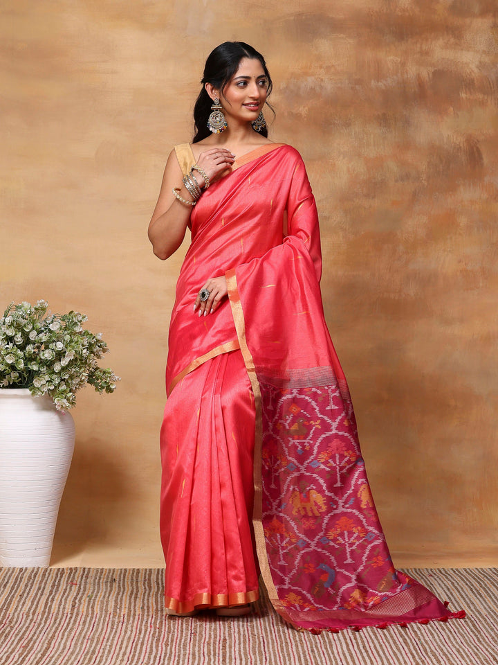 Woven Design Tussar Silk Saree