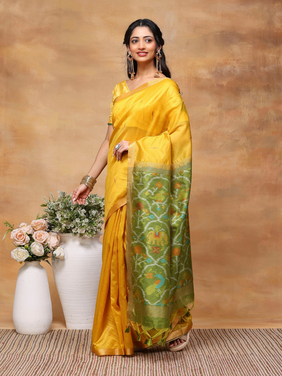 Woven Design Tussar Silk Saree