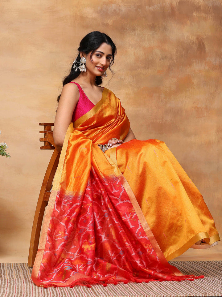 Woven Design Tussar Silk Saree