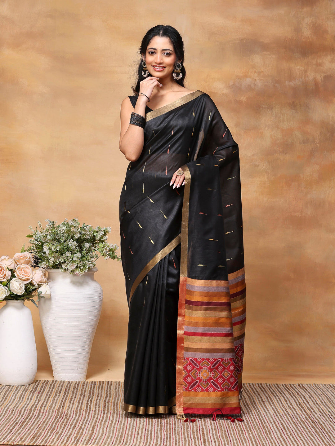 Woven Design Tussar Silk Saree