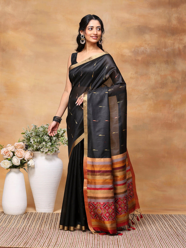 Woven Design Tussar Silk Saree