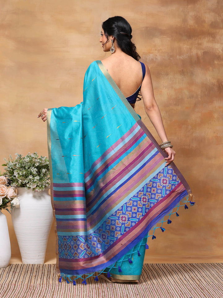 Woven Design Tussar Silk Saree