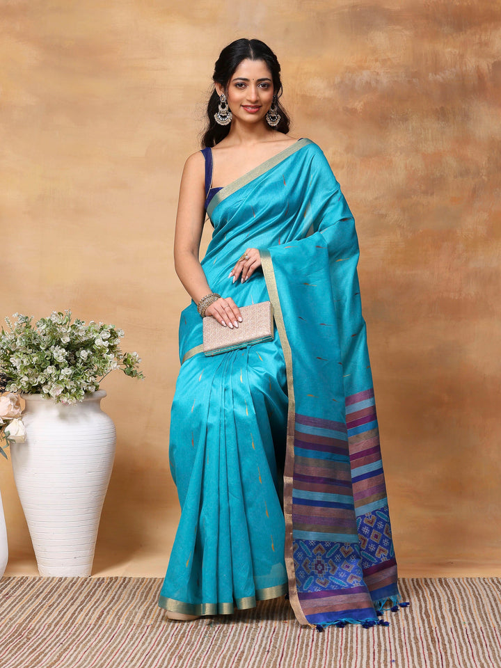 Woven Design Tussar Silk Saree