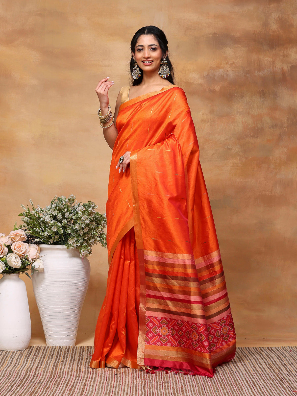 Woven Design Tussar Silk Saree
