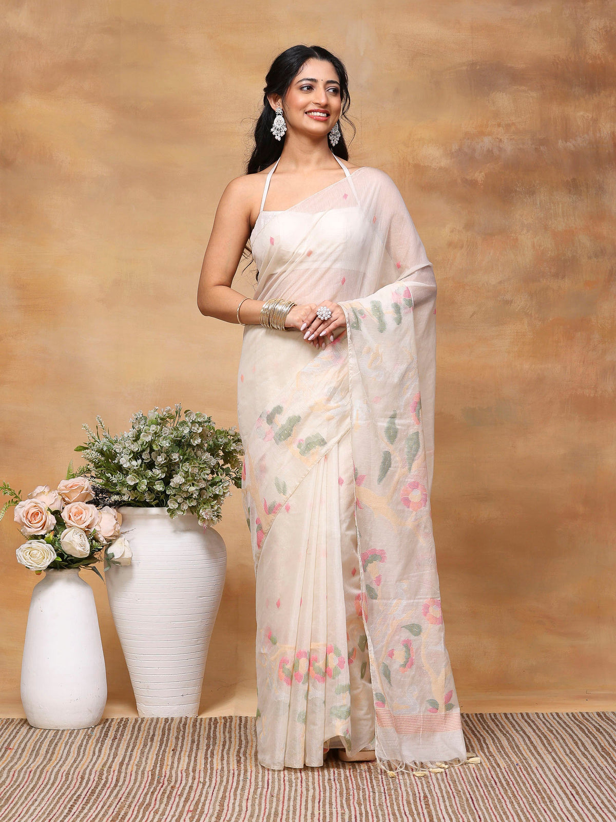 Woven Design Tussar Silk Saree