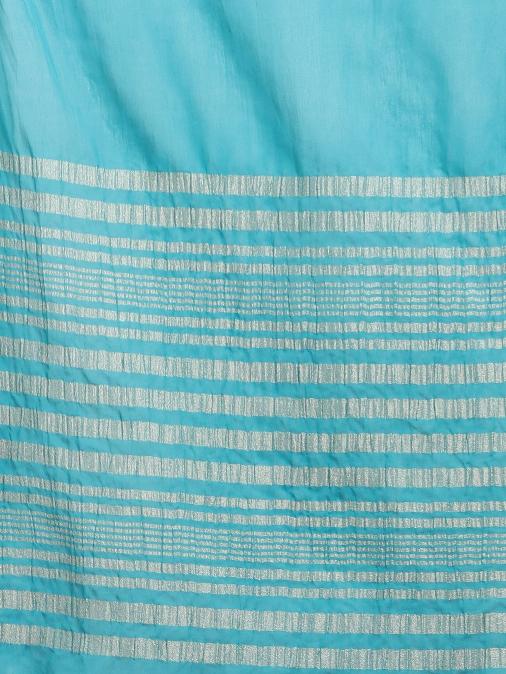 Firozee Zari Work Chiffon Saree