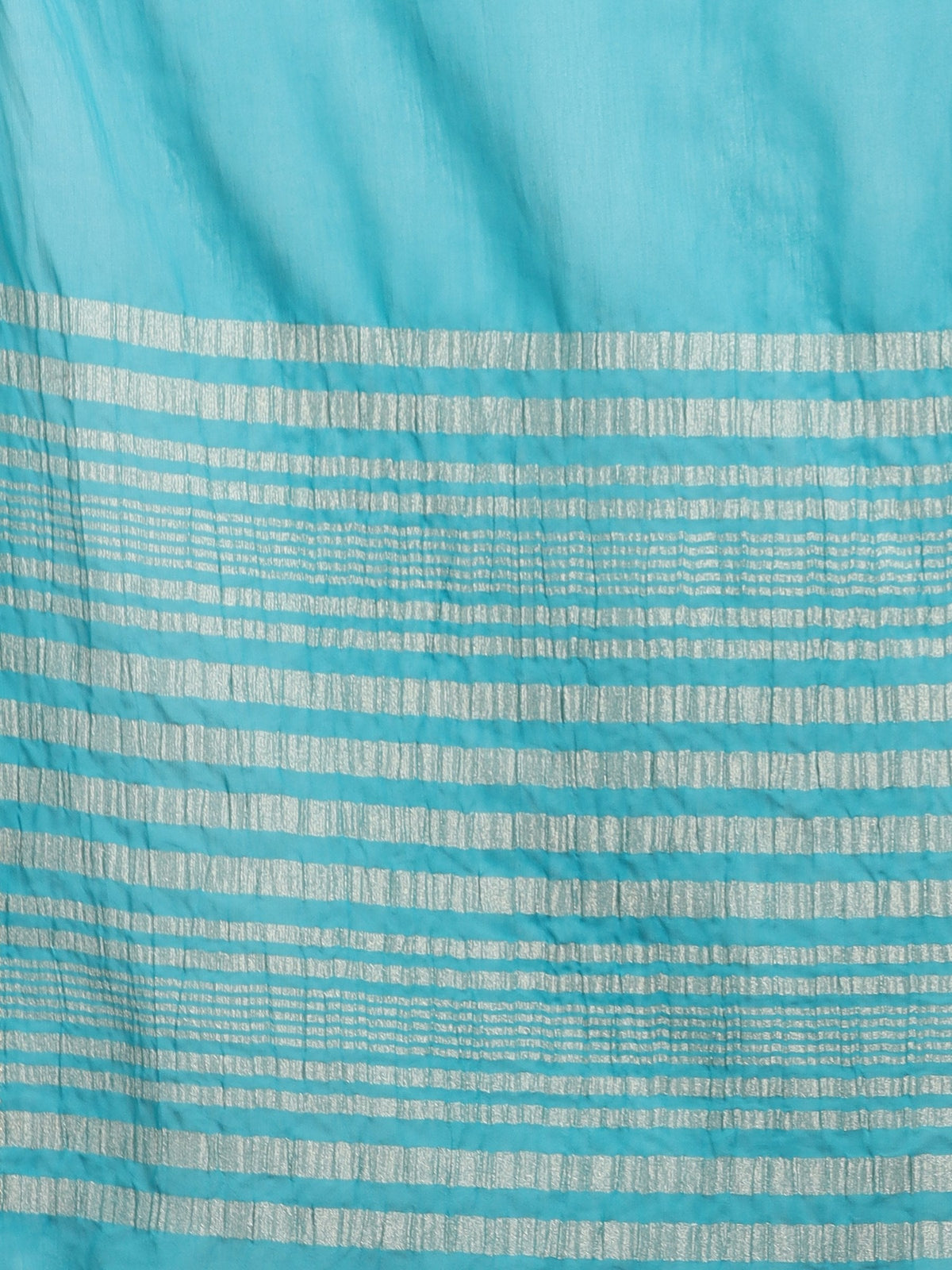 Firozee Zari Work Chiffon Saree