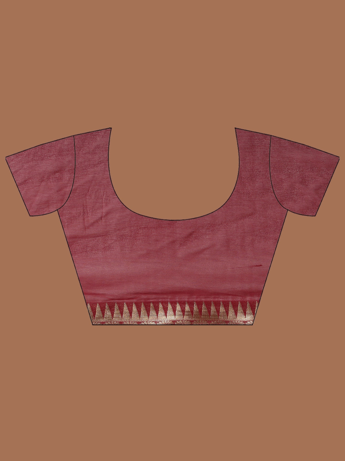 Magenta Zari Work Chiffon Saree