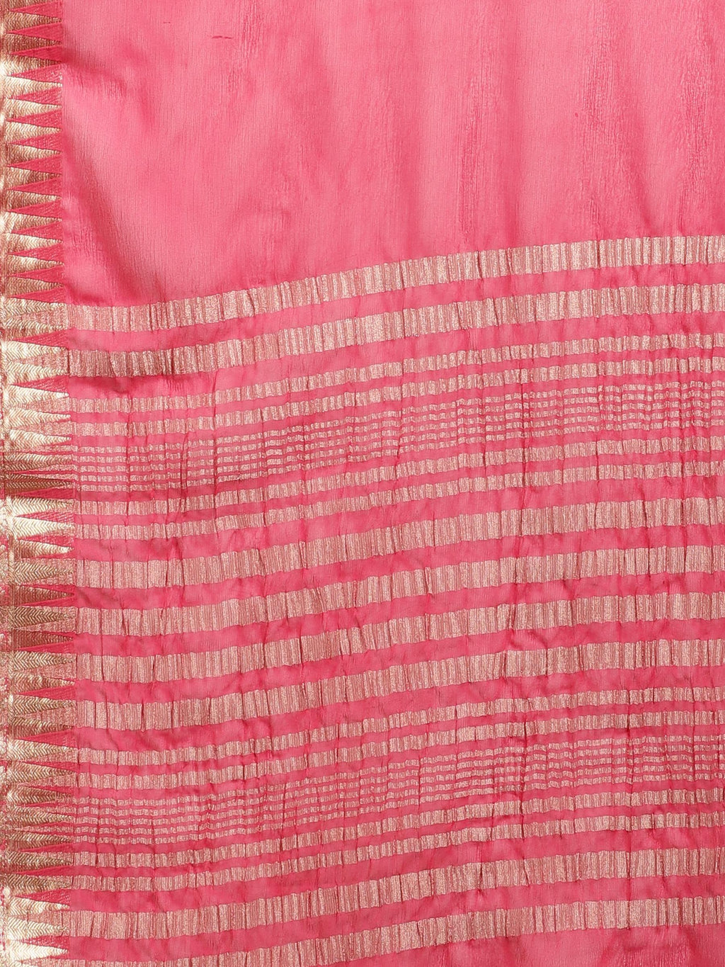Rani Zari Work Chiffon Saree