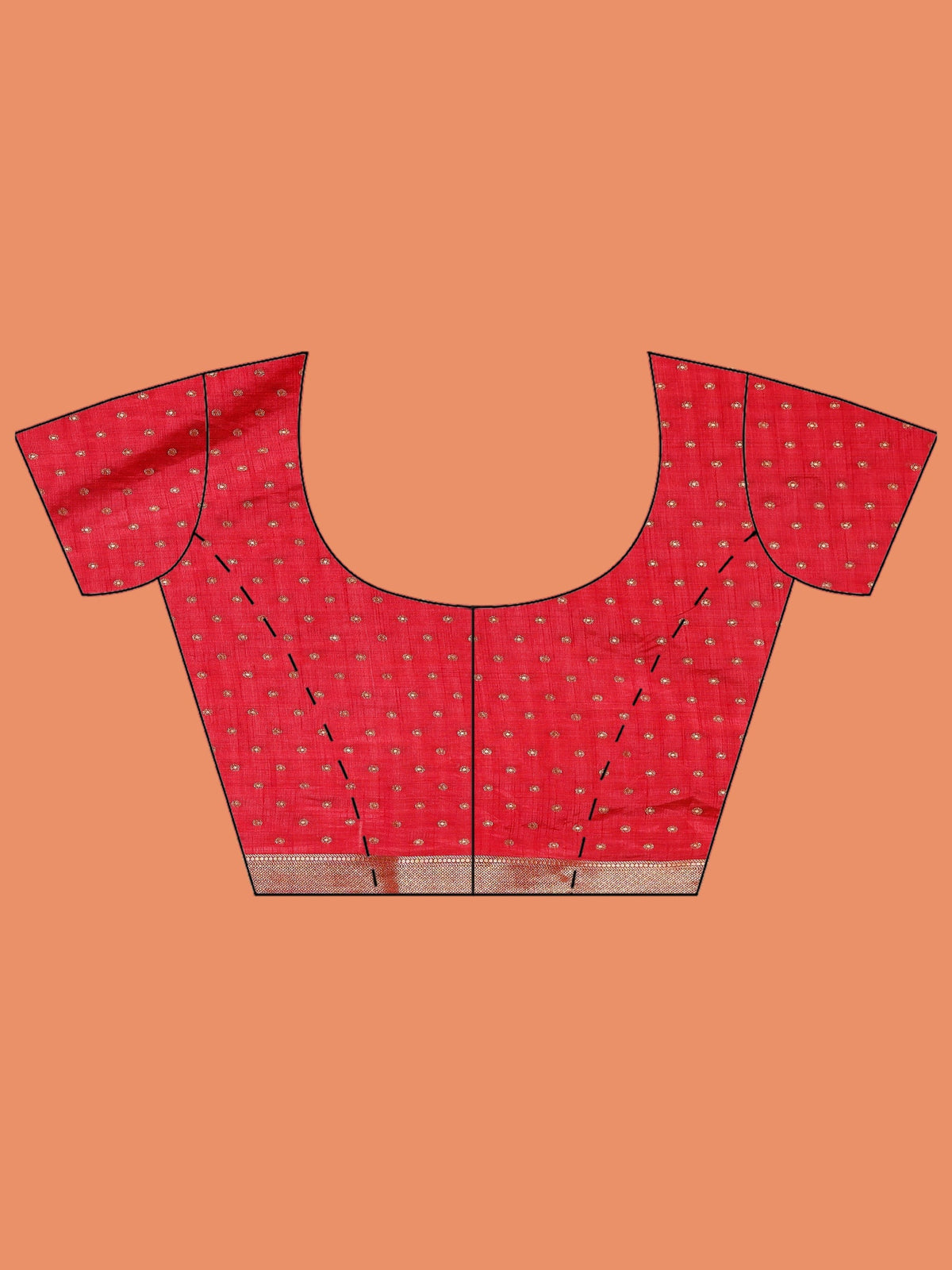 Pink Zari Booti Art Silk Saree