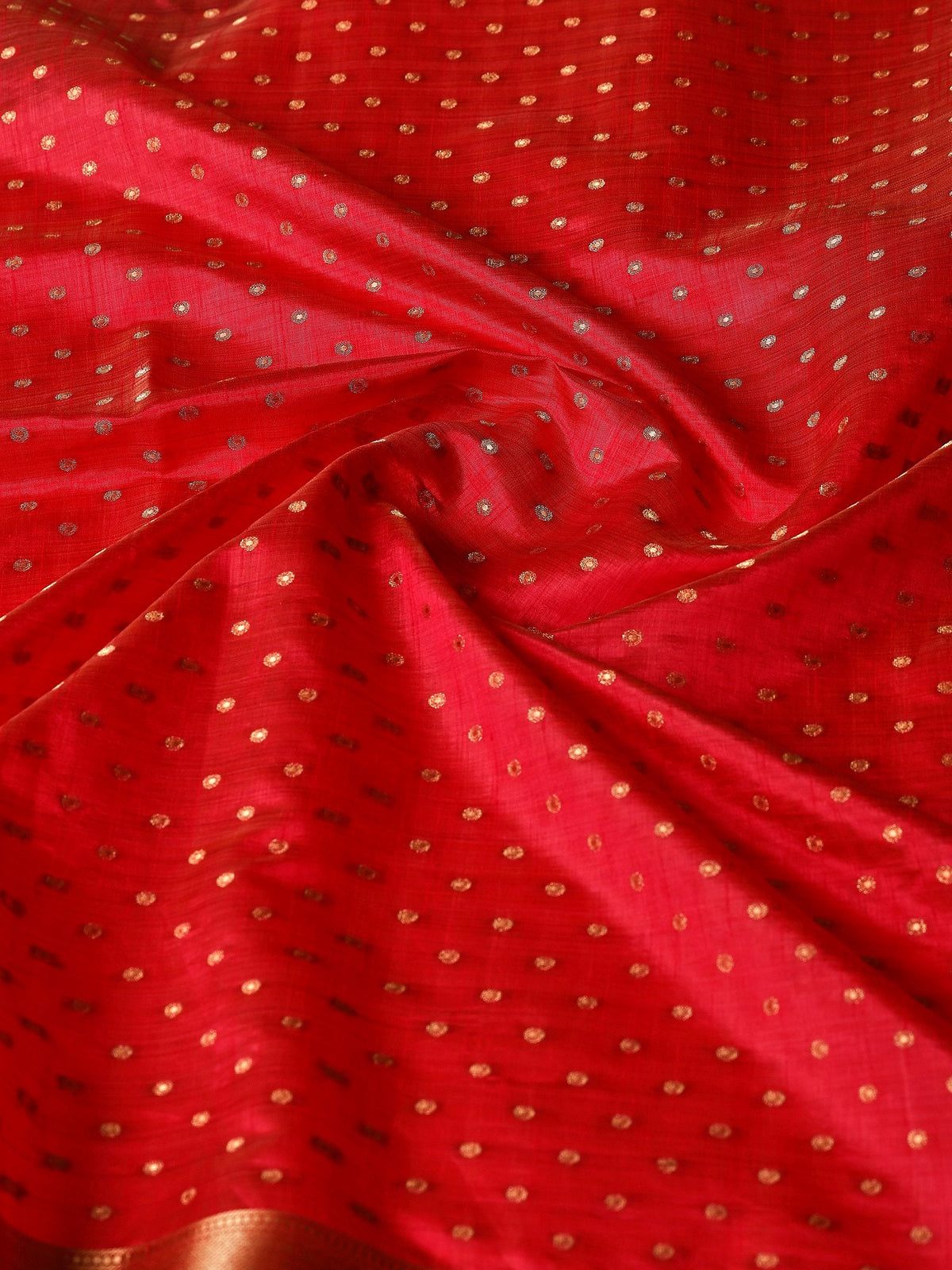 Pink Zari Booti Art Silk Saree