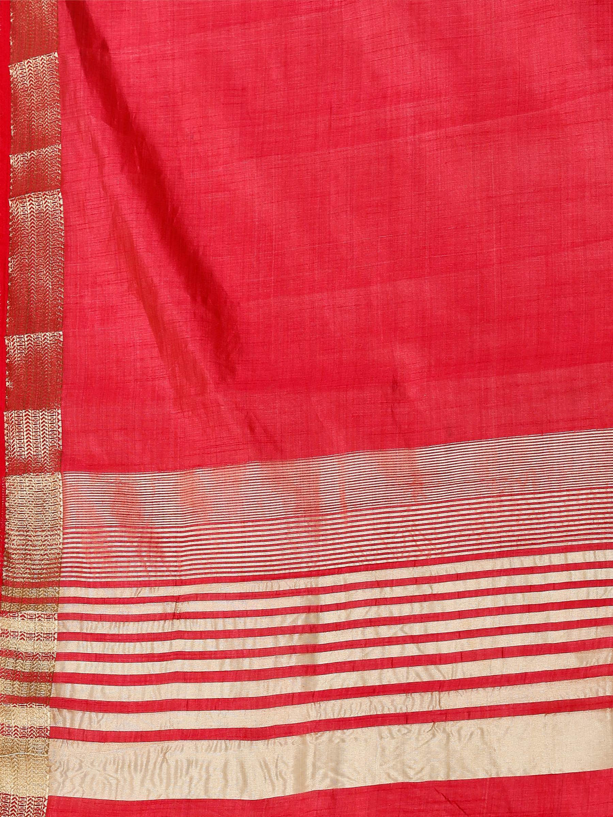 Pink Zari Work Art Silk Saree
