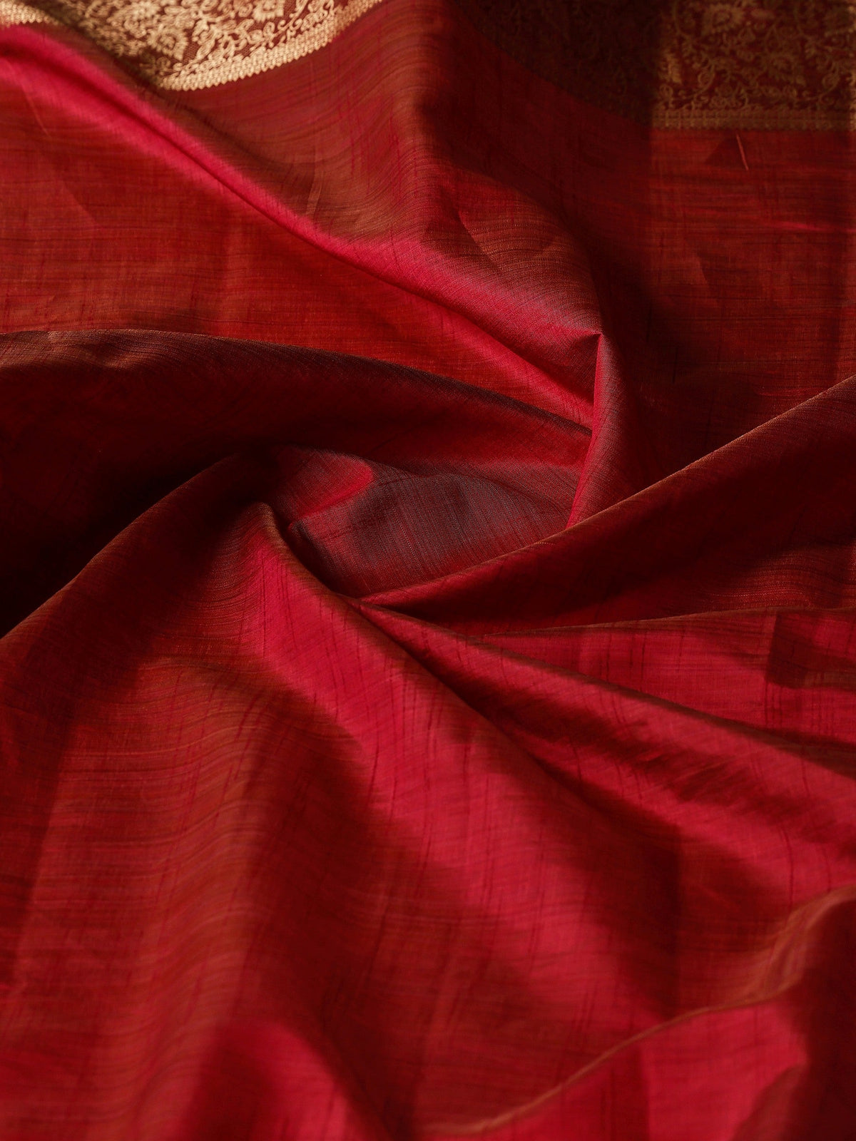Wine Zari Work Art Silk Saree