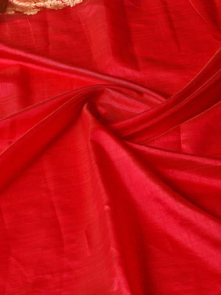 Hot Pink Zari Work Art Silk Saree